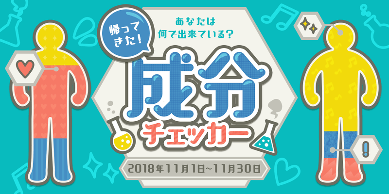 あなたは何で出来ている？成分チェッカーキャンペーンスタート！！