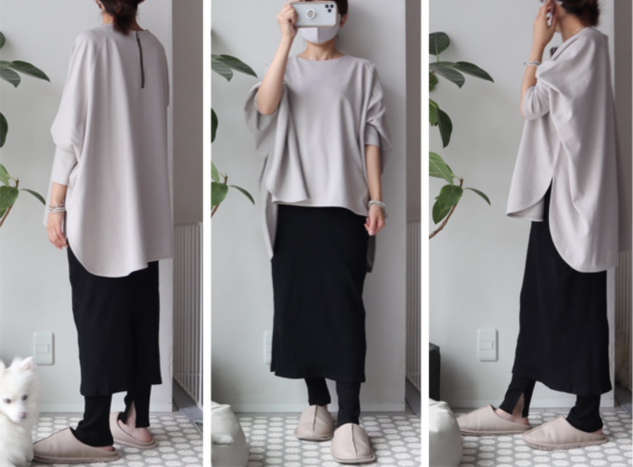 yuki (ドキ子）さんがポンチバックファスナープルオーバーを着用